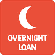Library Stickers - Overnight Loan (Pack of 324)