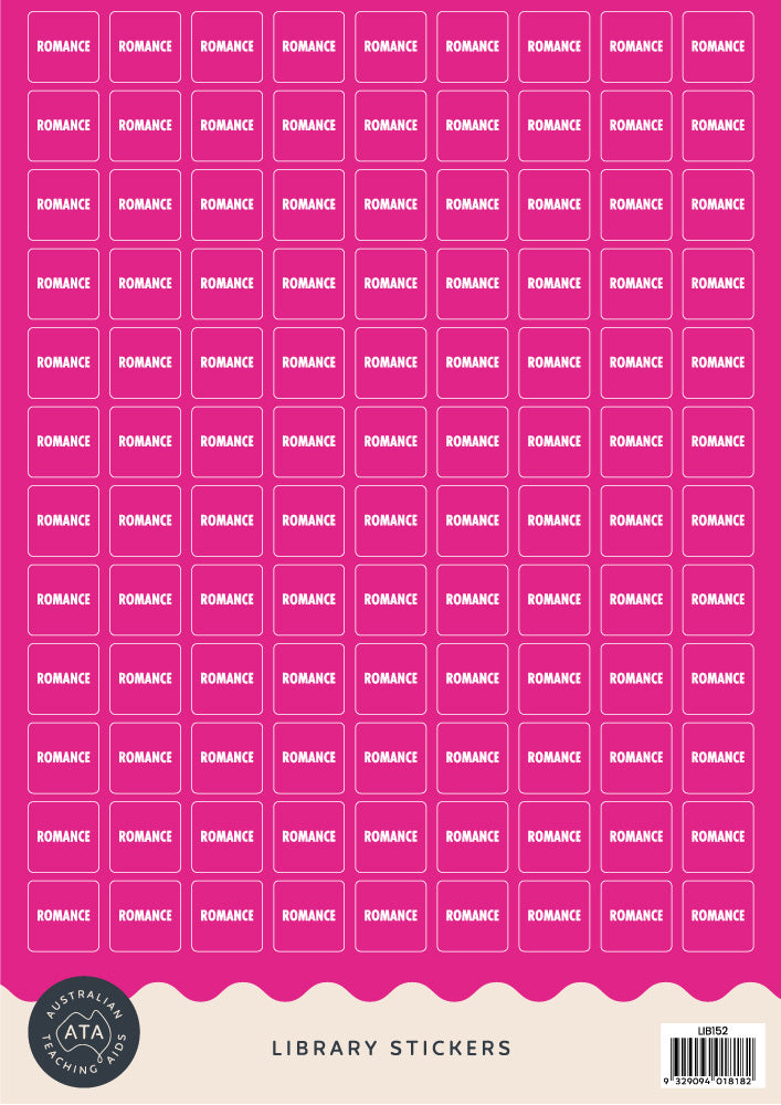 Library Stickers - Romance (Pack of 324)