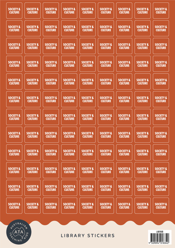 Library Stickers - Society & Culture (Pack of 324)