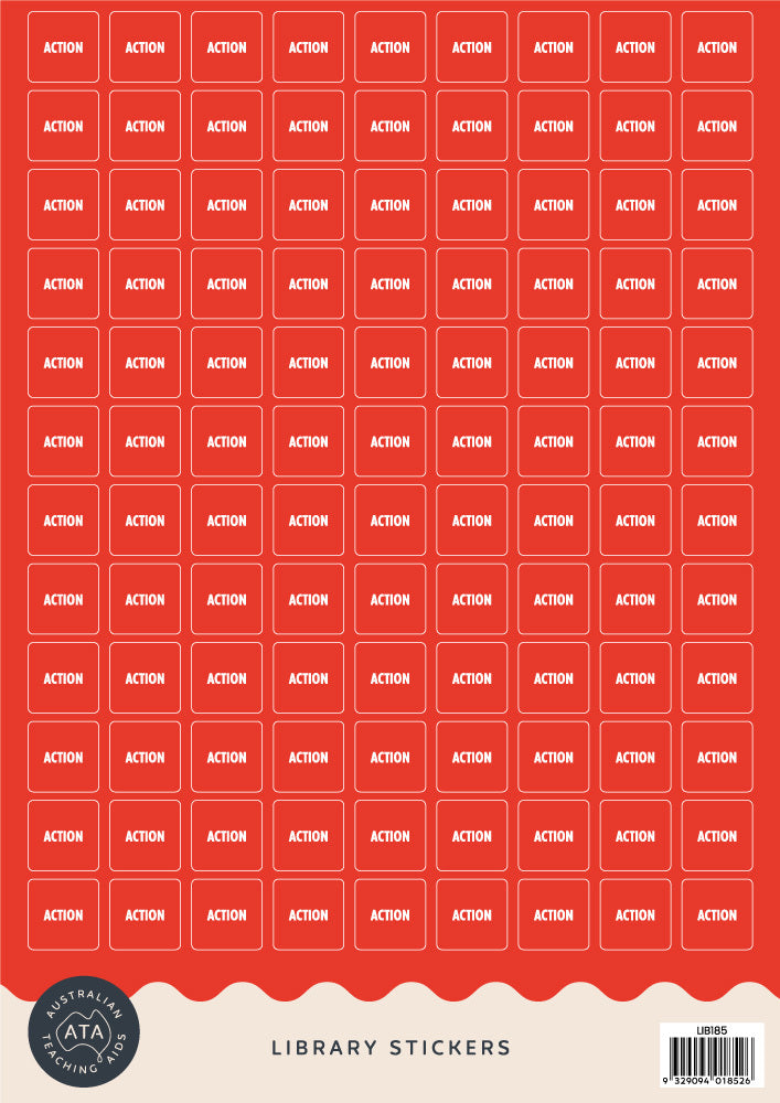 Library Stickers - Action (Pack of 324)