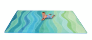 Waves Soft Memory Foam Carpet - 140 x 220cm
