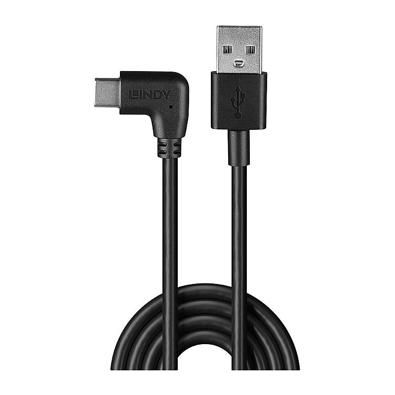 Lindy 1m USB 2.0 Type A To C Cable, 90° Right Angle [32001]