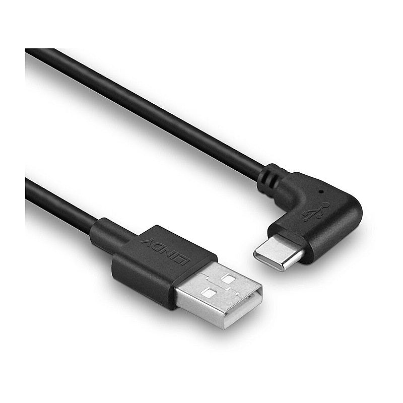 Lindy 1m USB 2.0 Type A To C Cable, 90° Right Angle [32001]