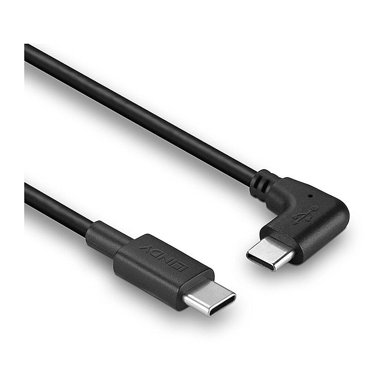 Lindy 1m USB 2.0 Type C Cable, 90° Right Angle [32005]