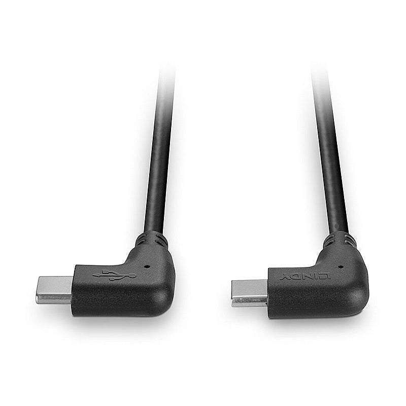 Lindy 0.5m USB 2.0 Type C Cable, 2 X 90° Right Angle [32008]