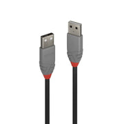 Lindy 1m USB-A 2.0 Cable Anthra Line
