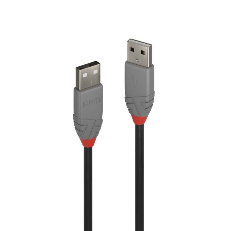 Lindy 1m USB-A 2.0 Cable Anthra Line