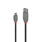 Lindy 1m USB-A 2.0 to Micro-B Cable Anthra Line