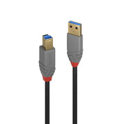 Lindy 0.5m USB-A 3.0 to USB-B Cable Anthra Line