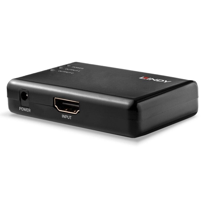 Lindy 2 Port HDMI 10.2G Splitter Compact [38357]