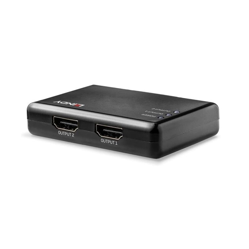 Lindy 2 Port HDMI 10.2G Splitter Compact [38357]