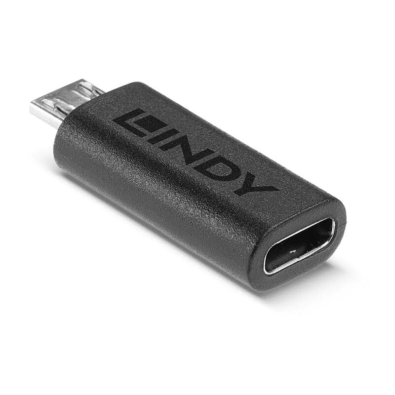 Lindy USB 2.0 Type Micro-B Male to C Female Adapter [41903]
