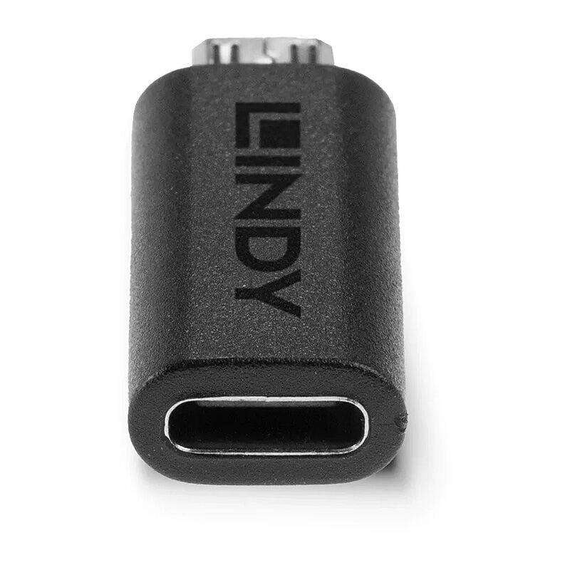 Lindy USB 2.0 Type Micro-B Male to C Female Adapter [41903]