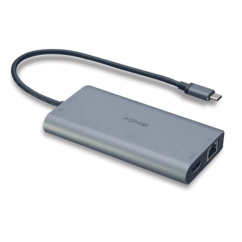 Lindy DST-Mini XT USB-C Mini Laptop Dock (HDMI | DisplayPort) [43323]