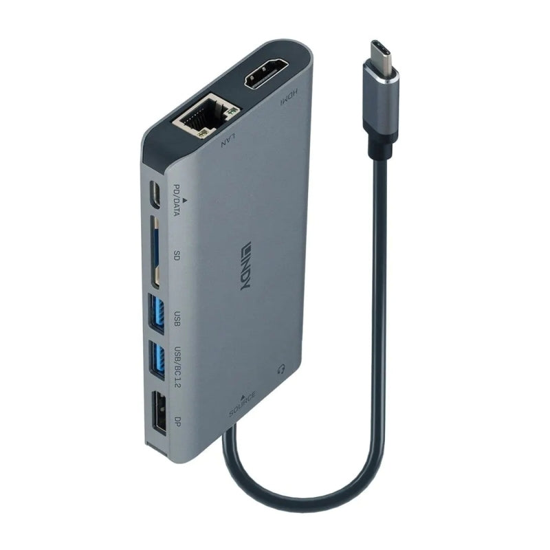 Lindy DST-Mini XT USB-C Mini Laptop Dock (HDMI | DisplayPort) [43323]