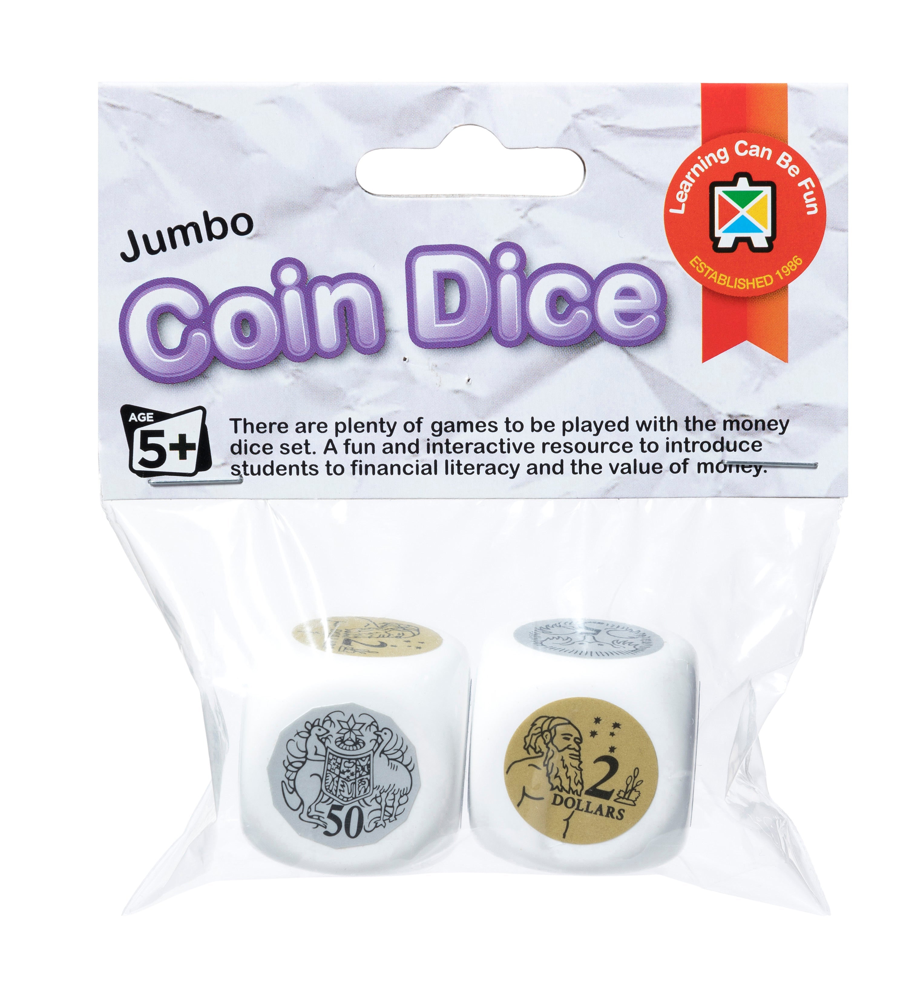 Jumbo Australian Coin Dice