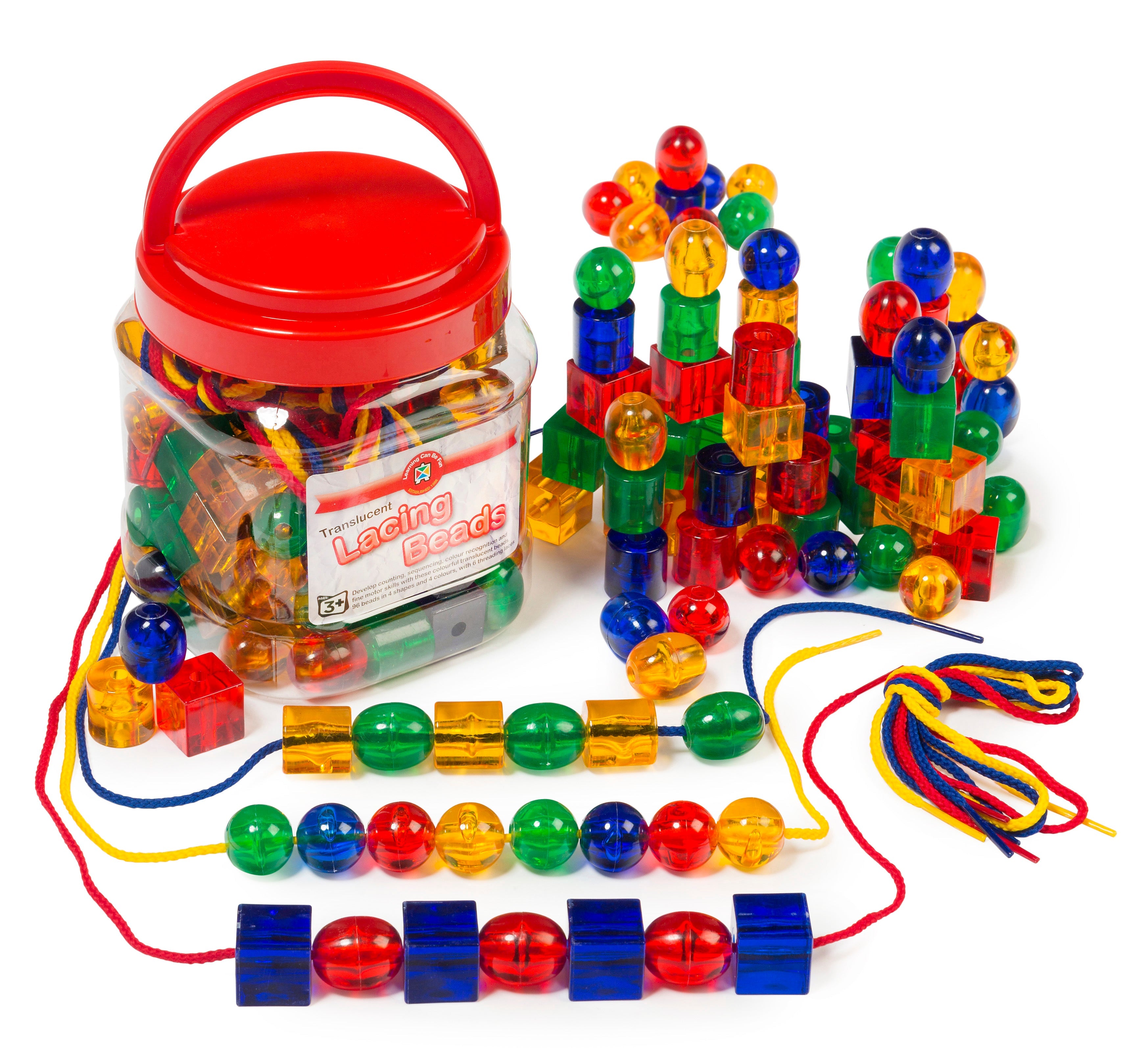 Lacing Beads Translucent