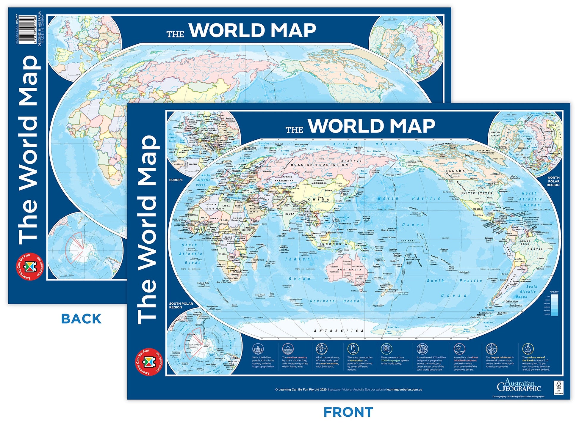 Map of the World Poster