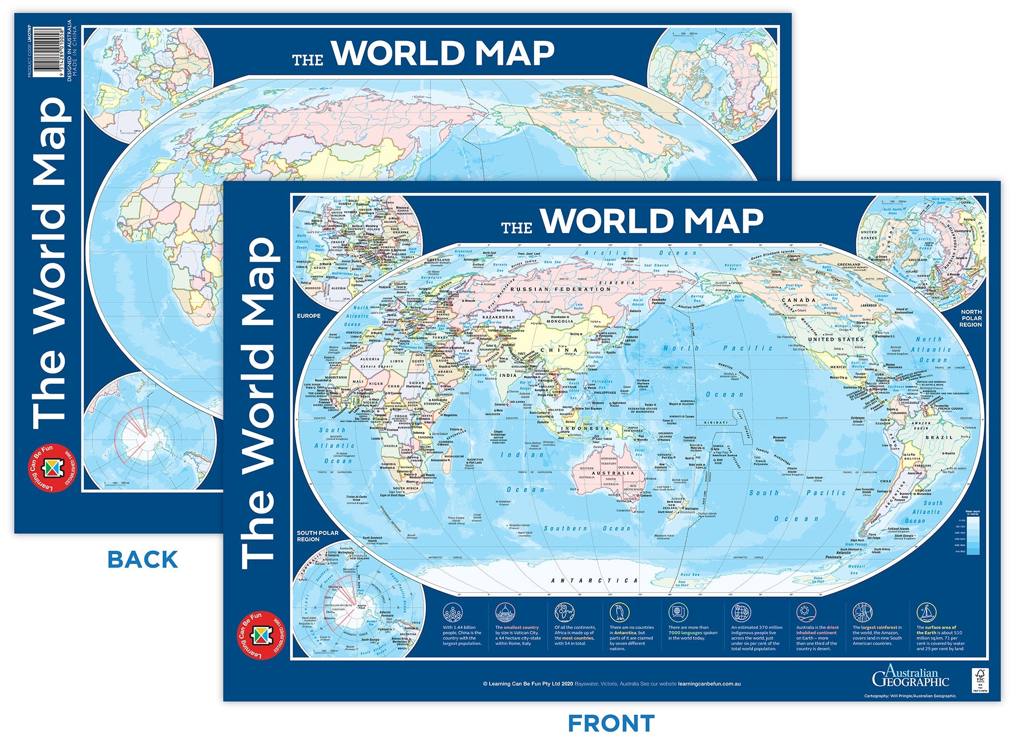 Map of the World Poster