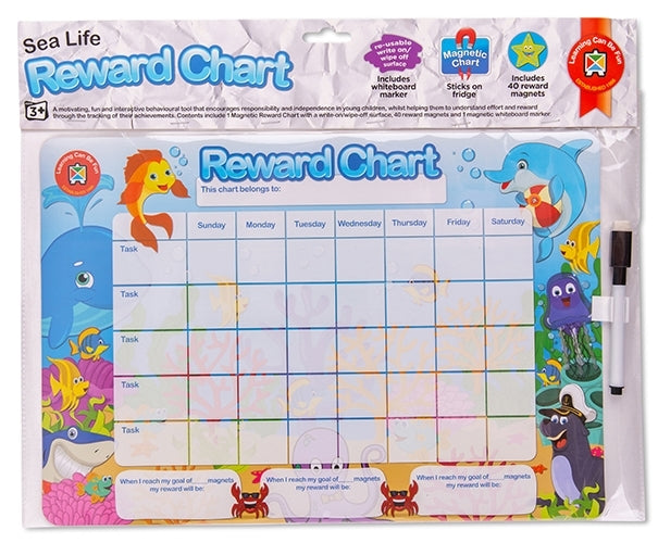 Magnetic Reward Chart - Sea Life