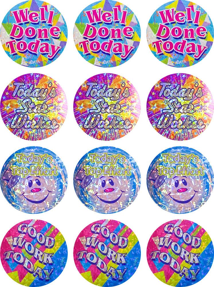 Well Done Today Large Merit Stickers