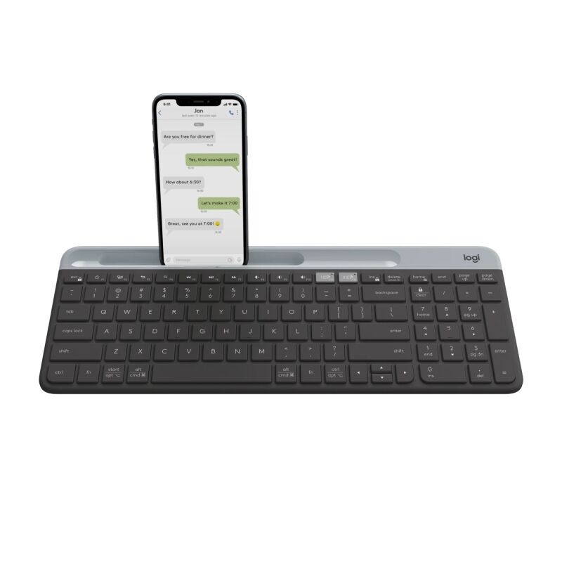 Logitech K580 Slim Multi-Device Wireless Keyboard (Graphite) [920-009210]