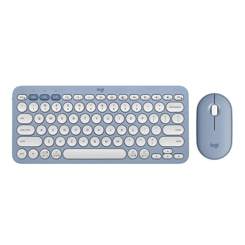 Logitech K380S Pebble 2 Combo Wireless Keyboard & Mouse (Blue) [920-012190]