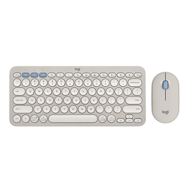 Logitech K380S Pebble 2 Combo Wireless Keyboard & Mouse (Tonal Sand) [920-012191]