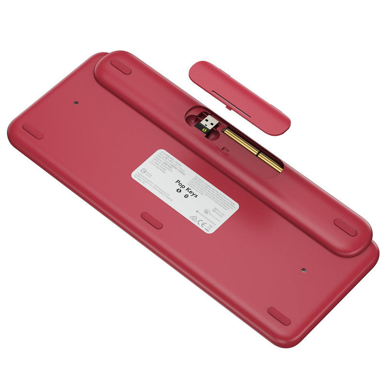 Logitech POP Keys Wireless Mechanical Emoji Keyboard (HeartBreaker Rose) [920-010579]