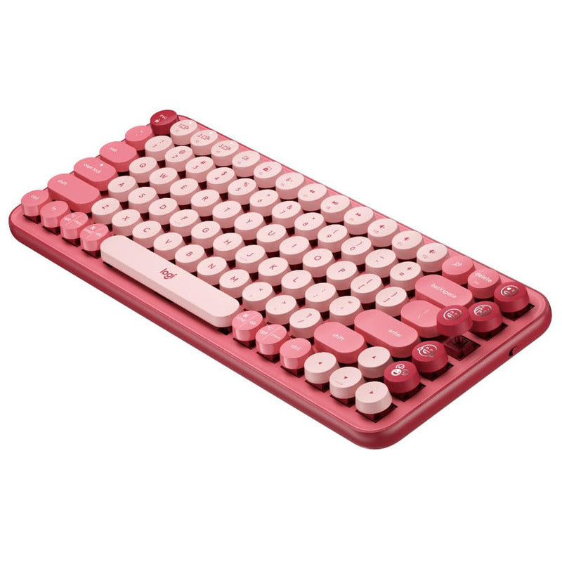 Logitech POP Keys Wireless Mechanical Emoji Keyboard (HeartBreaker Rose) [920-010579]