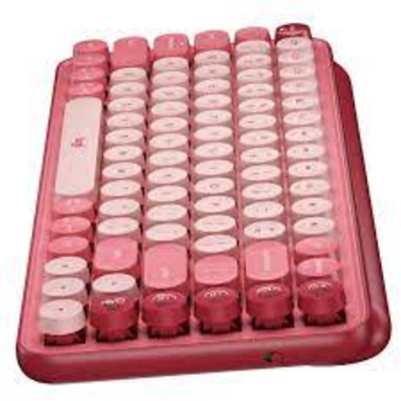 Logitech POP Keys Wireless Mechanical Emoji Keyboard (HeartBreaker Rose) [920-010579]