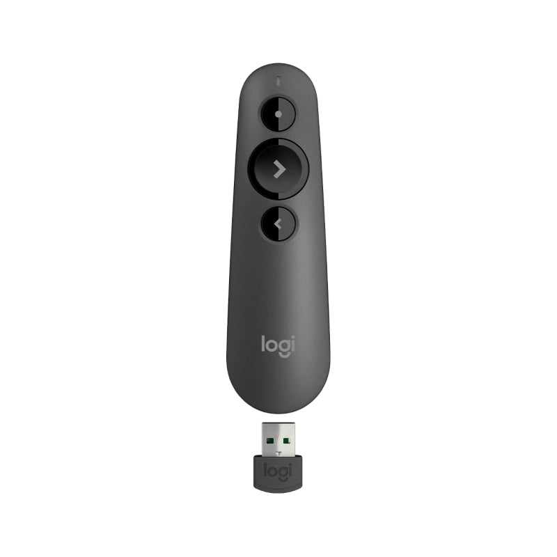 Logitech R500s Laser Presentation Remote with In-built Laser Pointer Graphite [910-006521]