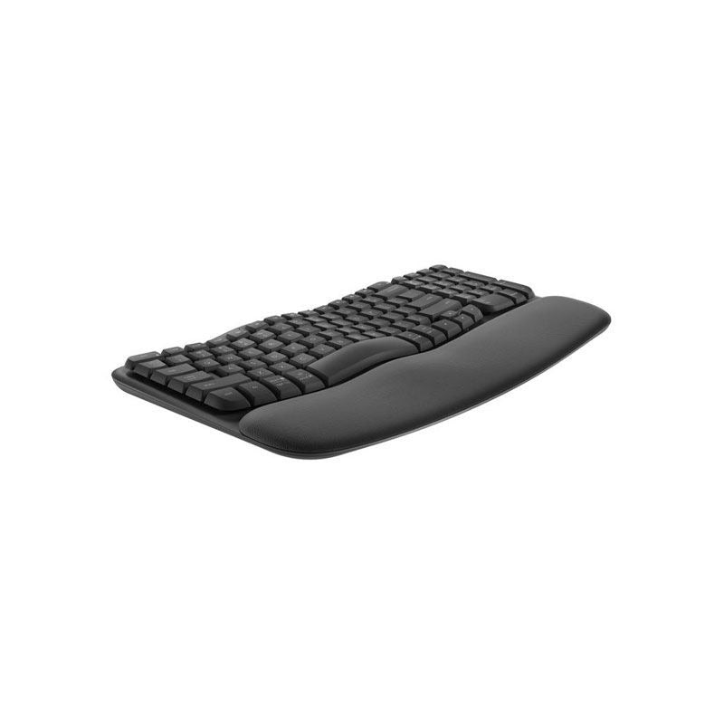 Logitech Wave Keys Wireless Ergonomic Keyboard (Graphite) [920-012281]