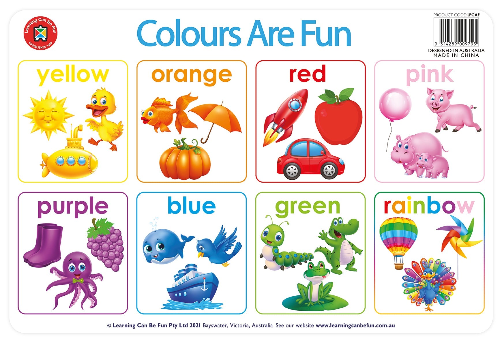 Colours Are Fun Placemat