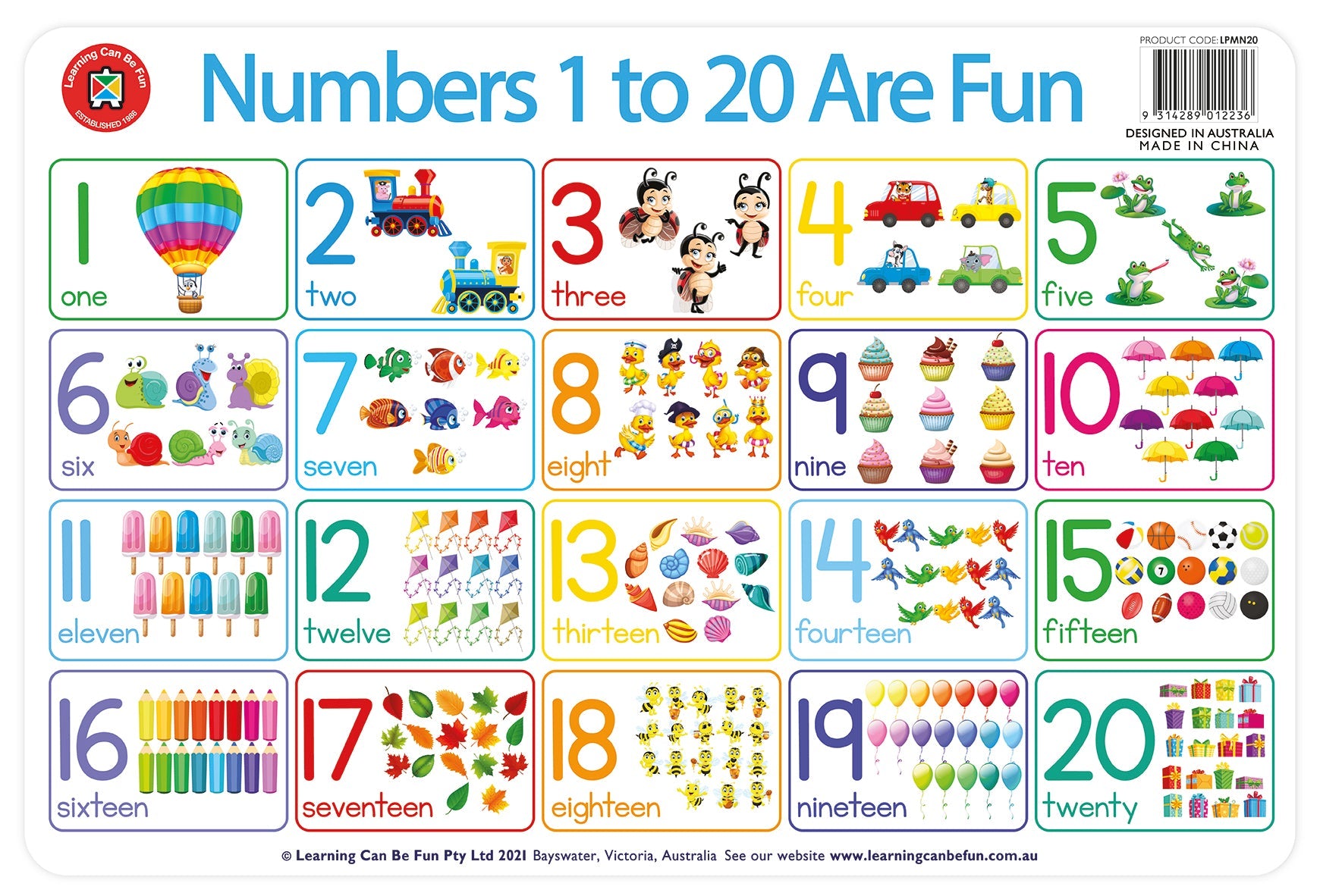 Numbers 1 To 20 Are Fun