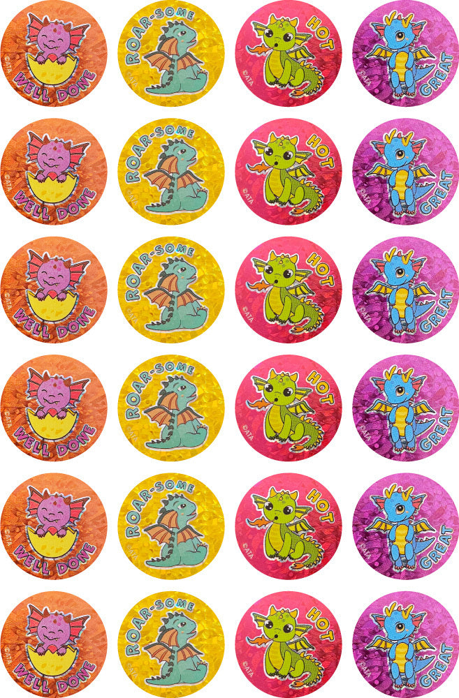 Dragons - Laser Stickers (Pack of 84)