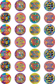 Today's Best Worker Laser Stickers