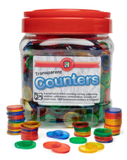 Small Transparent Counters - Jar of 1000