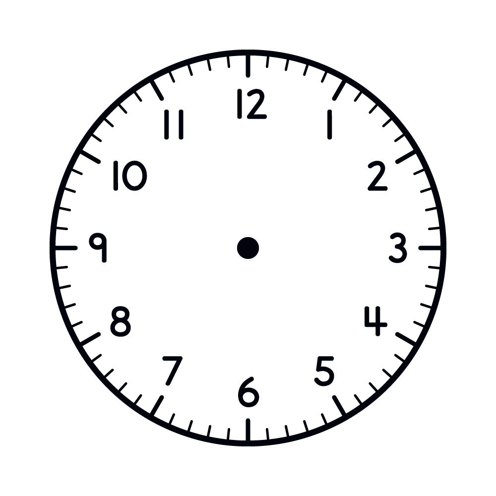 Analogue Clock (Large) - Learning Stamp