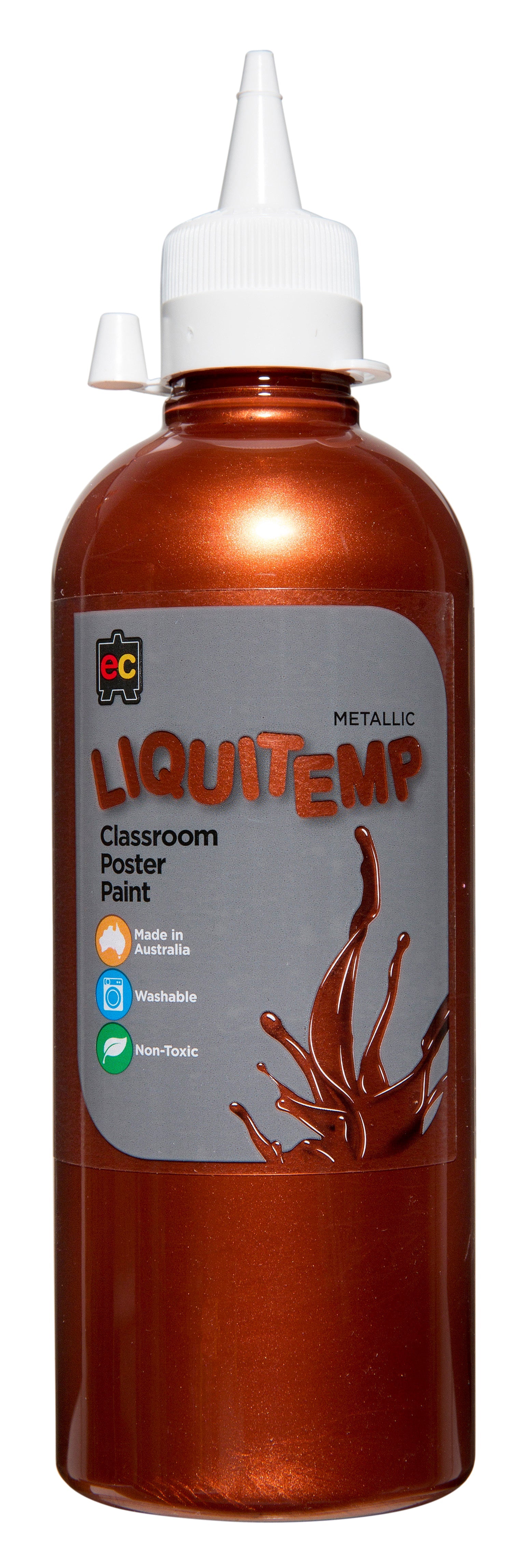 Liquitemp Metallic Poster Paint 500mL - Copper
