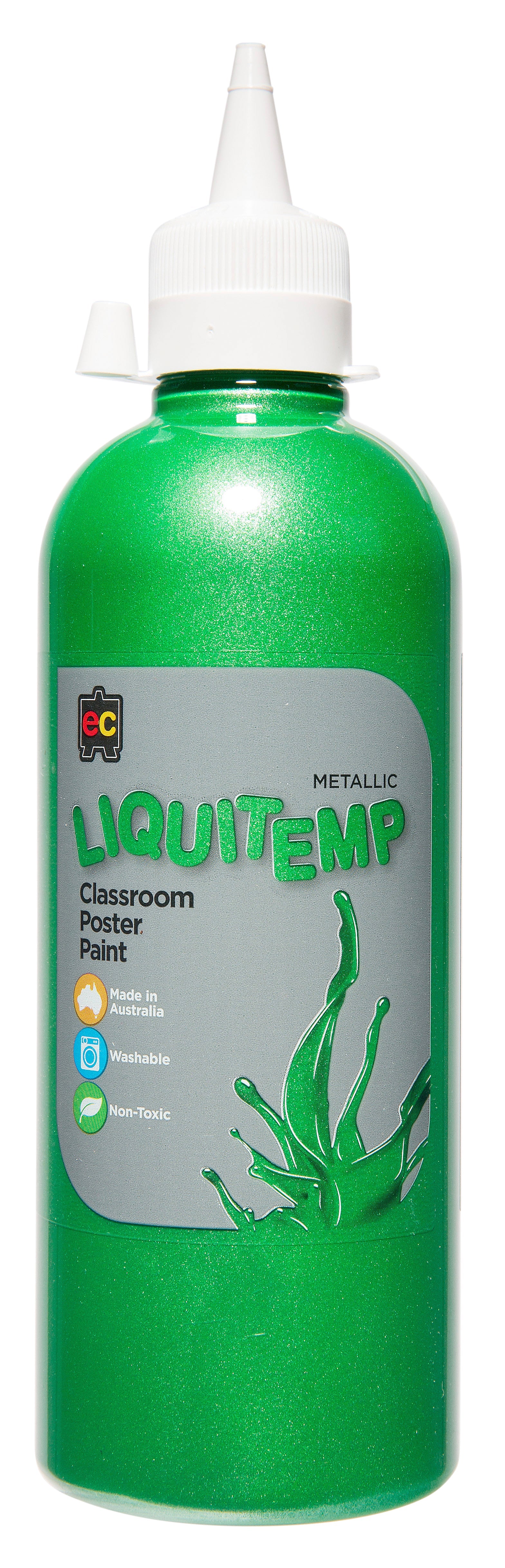 Metallic Liquitemp Classroom Poster Paint – 500mL: Green