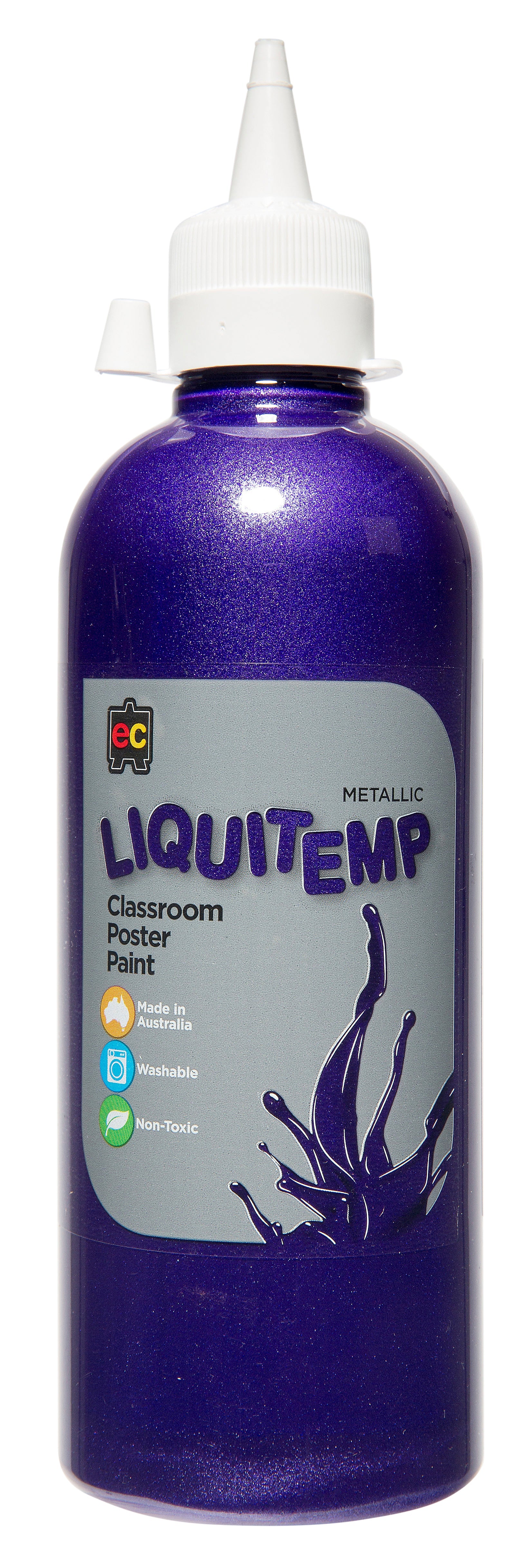Metallic Liquitemp Classroom Poster Paint – 500mL: Purple