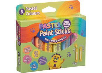 Little Brian Paint Sticks - Pastel (Pack of 6)