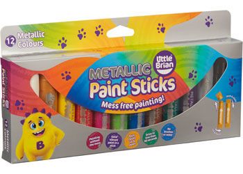 Little Brian Paint Sticks - Metallic (Pack of 12)