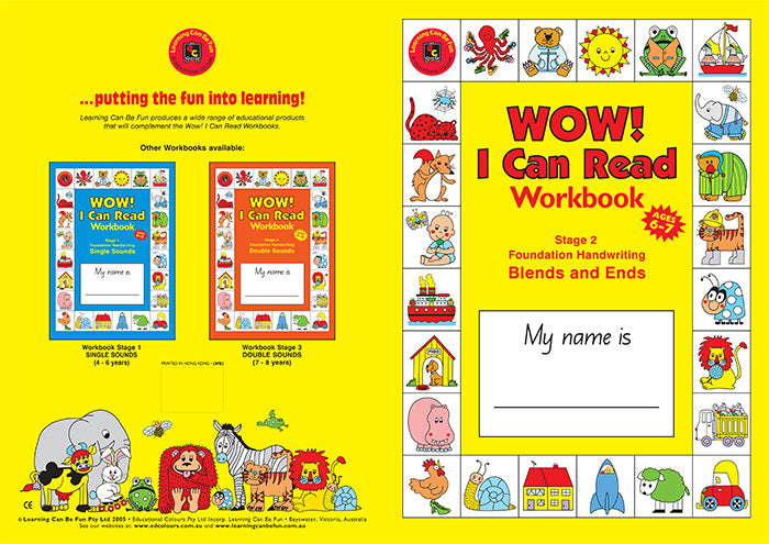 WOW! I Can Read Workbook Stage 2 - Blends & Ends: NSW Foundation Handwriting