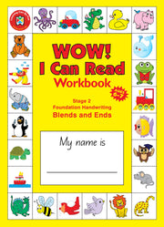 WOW! I Can Read Blackline Master Stage 2 - Blends & Ends: NSW Foundation Handwriting