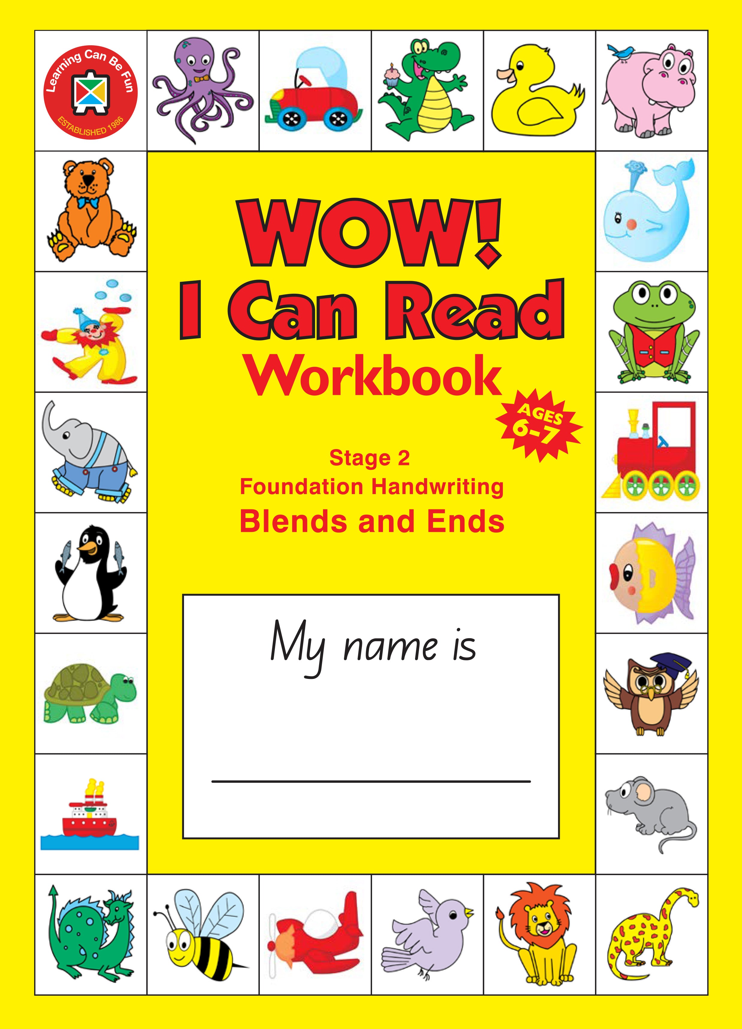 WOW! I Can Read Blackline Master Stage 2 - Blends & Ends: NSW Foundation Handwriting