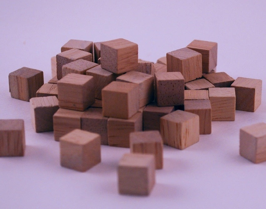 Wooden Base Ten Cubes