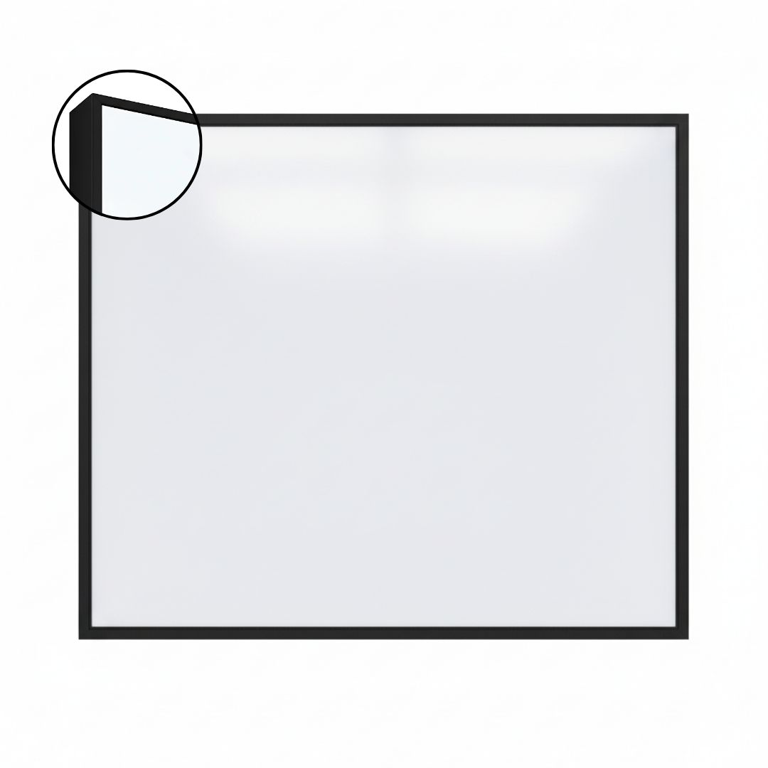 Visionchart LX6 EDGE DuraWrite Whiteboard 1200 x 1200mm Slim Edge Powder Coated Frame (Special Order)