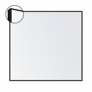 Visionchart LX6 EDGE DuraWrite Whiteboard 900 x 900mm Slim Edge Powder Coated Frame (Special Order)
